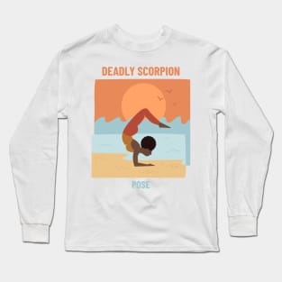 Deadly Scorpion Yoga Pose Long Sleeve T-Shirt